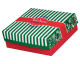 Keksbox Gebäckkarton mit Alubeschichtung 'Weihnachten' 220 x 220 x 80mm, 95 Stk.