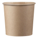 Eisbecher Feinkostbecher aus Pappe Kraftpapier FSC® rund 350 ml braun Ø 90 mm, 50 Stk.