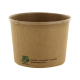 PAPSTAR Suppenbecher Pappe rund 350 ml braun, 25 Stk.