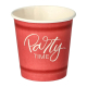Pappbecher 5 cl rot 'Party Time' PLA-beschichtet, 50 Stk.