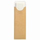 Bestecktaschen mit Abdecklasche 235 x 73 mm natur inkl. Serviette FSC®, 500 Stk.