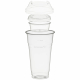 Trinkbecher 500ml+Domdeckel+ 60ml Einsatzbecher stapelbar PLA, 100 Stk.