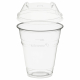 Trinkbecher 300ml + Domdeckel C-Loch stapelbar aus PLA, transparent, 50 Stk.