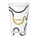 Kaffeebecher CoffeeToGo Pappbecher GOURMET WHITE Fresh Coffee 300ml schmal, 50 Stk.