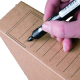 Archiv-Ablagebox für Hängemappen 328x115x239mm wiederverschließbar braun