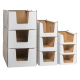 Stapelbehälter Regalkarton aus Wellpappe 'S' 380x360x200mm stapelbar robust