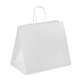 Papiertragetaschen mit Kordelhenkeln Kordeltaschen 320 + 215 x 270mm 80g weiß