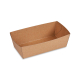 Snackschalen kraft braun mit Fettbarriere 16,5x9x6cm 1000ml, 100 Stk.