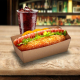 Snackschalen kraft braun mit Fettbarriere 13,5x7x4,5cm 300ml 250 Stk.
