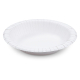 Pappschalen aus Frischfasermaterial rund 480ml Ø20cm fettdicht weiß, 50 Stk.
