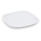 Pappteller aus Frischfaser quadratisch 24 x 24 cm fettdicht, 100 Stk.
