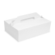 Tragebox für Tortenstücke und Kuchenstücke 27x18x10cm, weiß, 50 Stk.