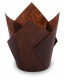 Muffin-Tulip-Wraps Ø 50 x 85 mm dunkelbraun, 160x160 mm, 100 Stk.