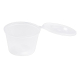 Dressingbecher Saucenbecher mit anhängendem Deckel 30ml, transparent, aus PP, 100 Stk.