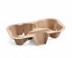 Getränkehalter Tragetablett Becherhalter 2 Becher Coffee to Go 19x11cm, 50 Stk.