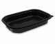 Mikrowellenschale schwarz 'M' 750 ml - 22x15x 3,5 cm, 50 Stk.