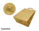 Papiertragetaschen 28 x 22 x 10 cm mit EAN-Code braun, 50 Stk.
