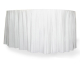 Tischskirting Tischverkleidung selbstklebend, Airlaid, 4m x 72cm rot