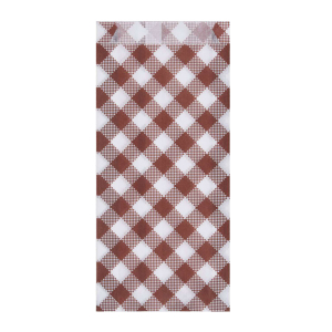 Hot dog Beutel KARO 9+2,5 x 20 cm mit Seitenfalten, 300 Stk.