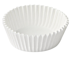 Gebäckkapseln weiß Ø 60 x 27 mm, 1000 Stk.
