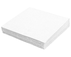 Servietten 40 x 40cm 1/4 -Falz, 3-lagig weiß, 250 Stk.
