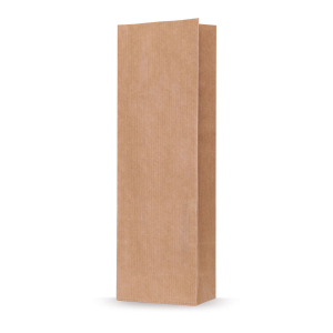 Blockbodenbeutel Natron Kraftpapier braun 55 + 30 x 175mm, 100 Stk.