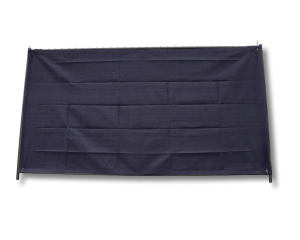 Bauzaunnetz geöst 1,80 x 3,45 m 150 g/m² schwarz