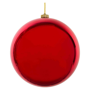 Weihnachtskugeln Christbaumkugeln XXL aus Kunststoff rot Ø25cm, 1 Stk.