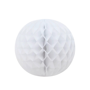 Wabenball Lampion rund weiß Ø 25 cm