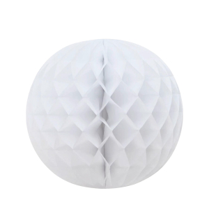 Wabenball Lampion rund weiß Ø 35 cm