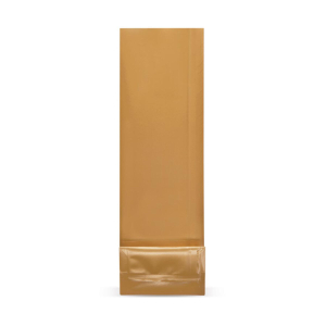 Blockbodenbeutel Gold 80 + 50mm x 252mm 4-lagig, 500 Stk.