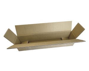 Faltkarton Versandhülsen 430x105x105mm sehr stabil, 2-wellig braun