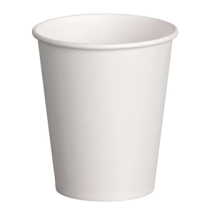 Heiß- und Kaltgetränkebecher weiß Pappe beschichtet 200 ml (max 270ml), 50 Stk.