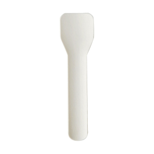 PAPSTAR 'pure' Eislöffel Eisspatel Papier Karton 9,5 cm weiss, 100 Stk.