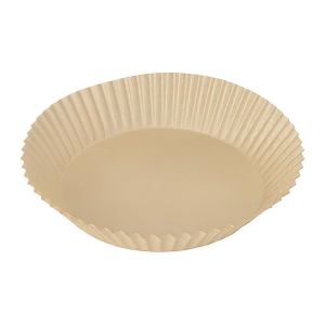 Backpapierzuschnitte für Heißluftfritteusen Mikrowelle Backofen Ø16cm x 4,5cm braun