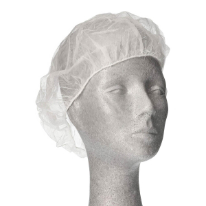 Einweg Baretthauben Kopfhauben Vlieshauben Ø 52cm weiss, 100 Stk.