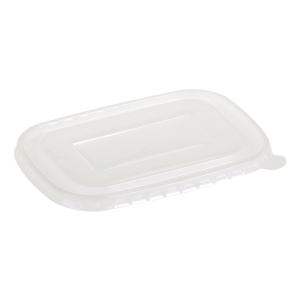 Deckel transparent aus PP für Pappschalen rechteckig 173x120mm, 50 Stk.