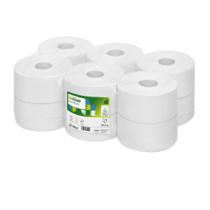 Satino Comfort Jumbo Toilettenpapier 2-lagig recycling JT1, 12 Rollen je 720 Blatt