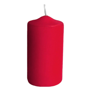Stumpenkerzen Ø 50 x 100 mm, 15 Stunden Brenndauer, rot, 4 Stk.