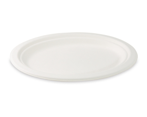 Servierteller Fleischteller oval aus Zuckerrohr-Bagasse 26 x 20 cm, 50 Stk.