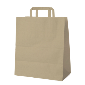 Papiertragetaschen 45 x 40 x 16 cm mit EAN-Code braun, 200 Stk.
