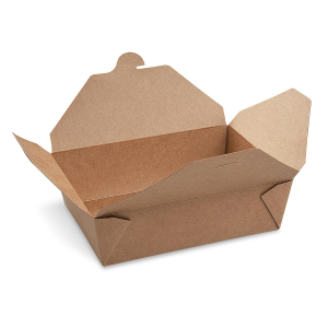Food Boxen To GO 'L' 2500ml kraft PE 195x138x88mm fettdicht, 40 Stk.