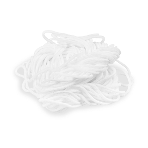 Elastische Kordel Elastikband zur Mundschutzmaskenherstellung weiss Ø 2 mm 10m