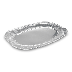 Alu-Catering-Platten Aluminium-Partyplatten Servierplatten 55 x 36 cm, 10 Stk.