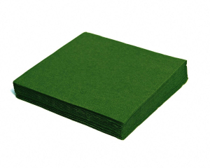 Servietten 33 x 33 cm 1/4-Falz 3-lagig dunkelgrün, 20 Stk.