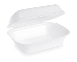 Menüboxen Lunch-Boxen weiß 185x133x75 mm geschäumt, einteilig, 125 Stk.