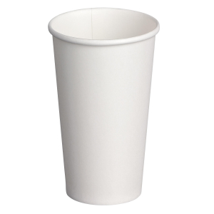 Heiß- und Kaltgetränkebecher Pappbecher weiß 500ml 600ml XXL 20oz, 50 Stk.