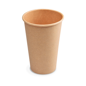 Heiß- und Kaltgetränkebecher Pappbecher braun 250ml 330ml 'L' Ø 80mm, 50 Stk.