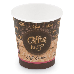 Kaffeebecher S 'Coffee To Go' Caffe Crema Americano Lungo 150ml 200ml 50 Stk.