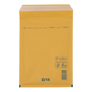 BUDGET Luftpolstertaschen 4/D-14 180x265mm passend für A5, braun, 100 Stk.